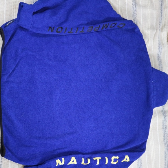 VTG NAUTICA Competition Blue Fleece Pullover Sz XXL Men - Picture 5 of 8